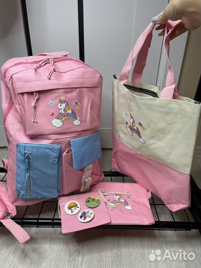 Новый рюкзак 5 в 1 для девочки