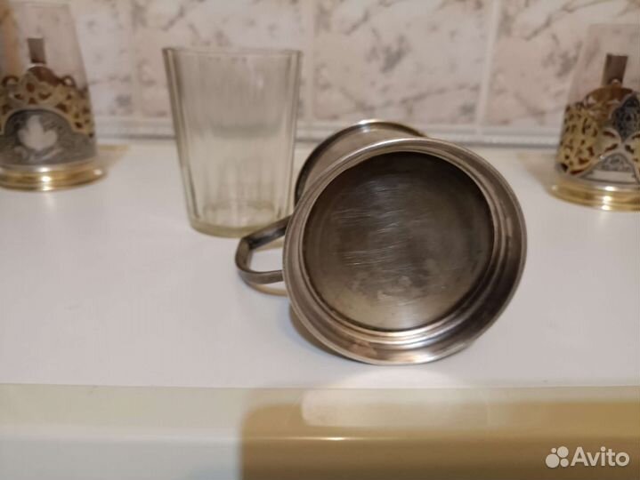 Подстаканник редкий с накладкой