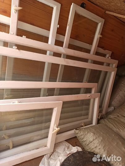 Деревянные окна со стеклопакетом бу