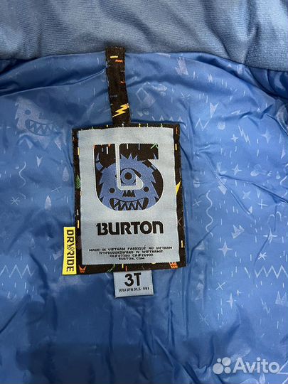 Комбенизон зимний детский костюм Burton