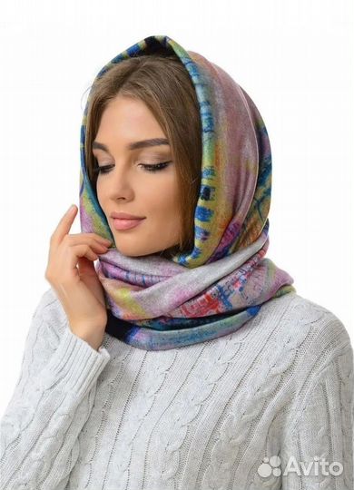 Новый снуд шарф капор женский осень-зима KarloNova
