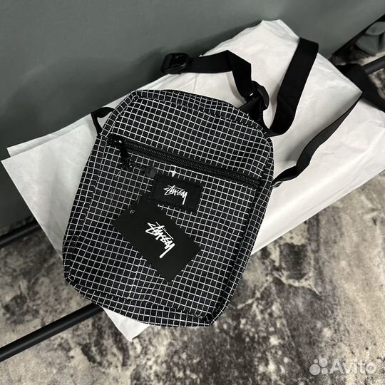 Сумка Stussy в клетку SS23