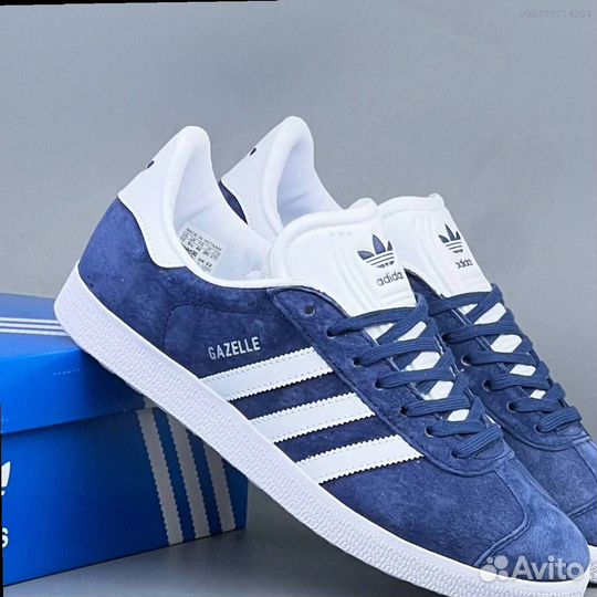 Кроссовки Adidas Gazelle Blue (Арт.88529)