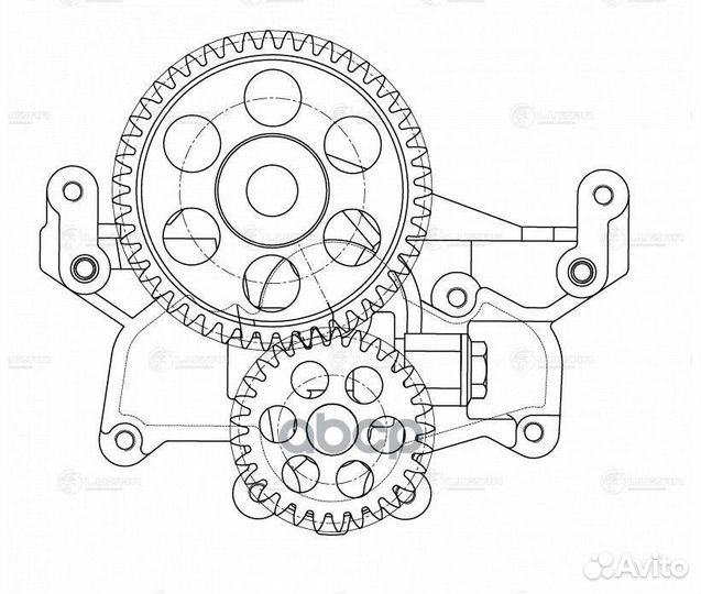 Насос масляный LOP 0650 luzar