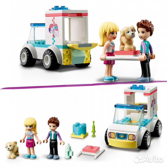 Lego Friends Лего 41694 Скорая ветеринарная помощь