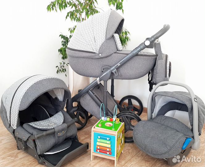 Коляска Adamex Luciano deluxe 3в1