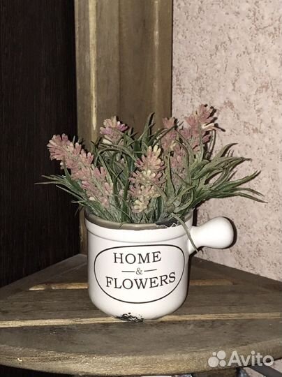 Искусвенная лаванда в стакане