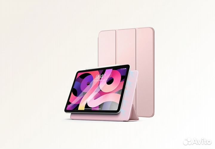 Чехол книжка iPad Pro 12.9” Gurdini Magnet (Розовы