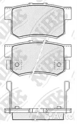 Колодки тормозные дисковые honda civic 1.8 2005 - 2012 suzuki SX4 1.6 2009