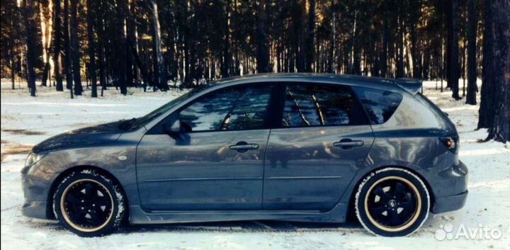 Пороги mazda 3 bk sport