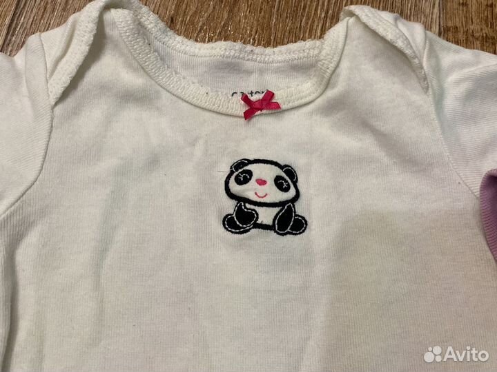 Боди для девочки 9-12 мес пакетом