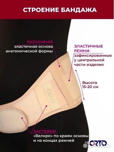 Бандаж дородовой и послеродовой orto бд-111 бд-121