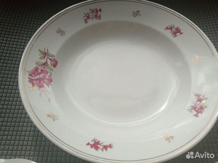 Тарелки СССР Дулево зик большие для первых блюд