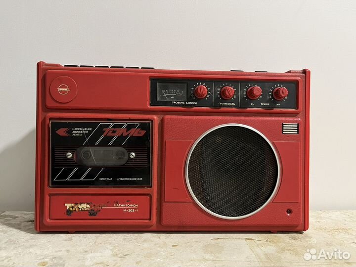 Кассетный магнитофон томь-303-1