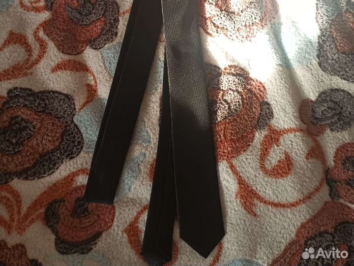 Галстук мужской черный