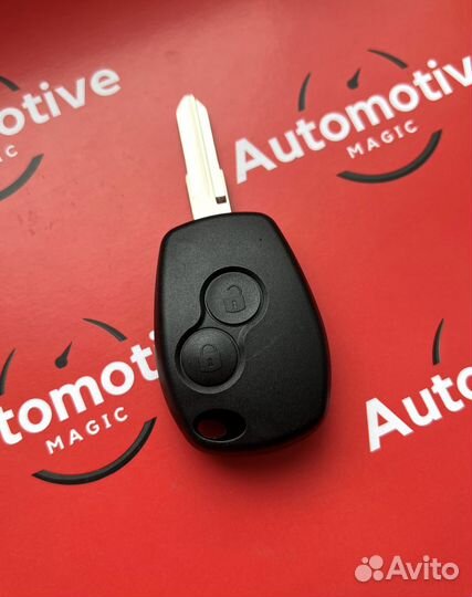 Ключ Renault Duster, Sandero, Logan с привязкой
