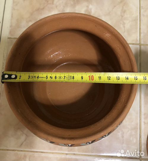 Горшок 1,5 литра керамический для запекания СССР