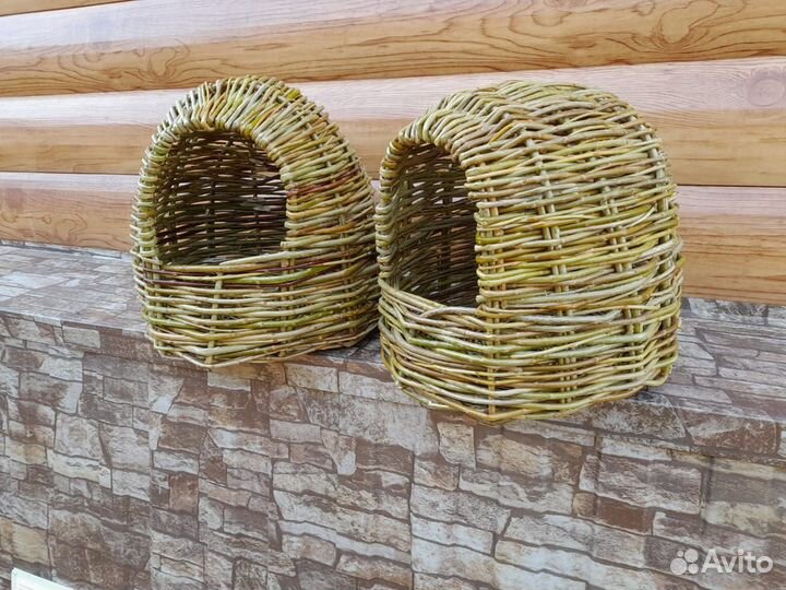 Гнездо для кур из лозы