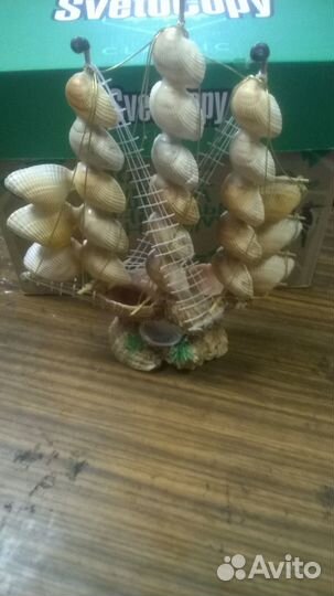 Парусник из ракушек