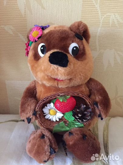 Мягкий плюшевый мишка Винни пух