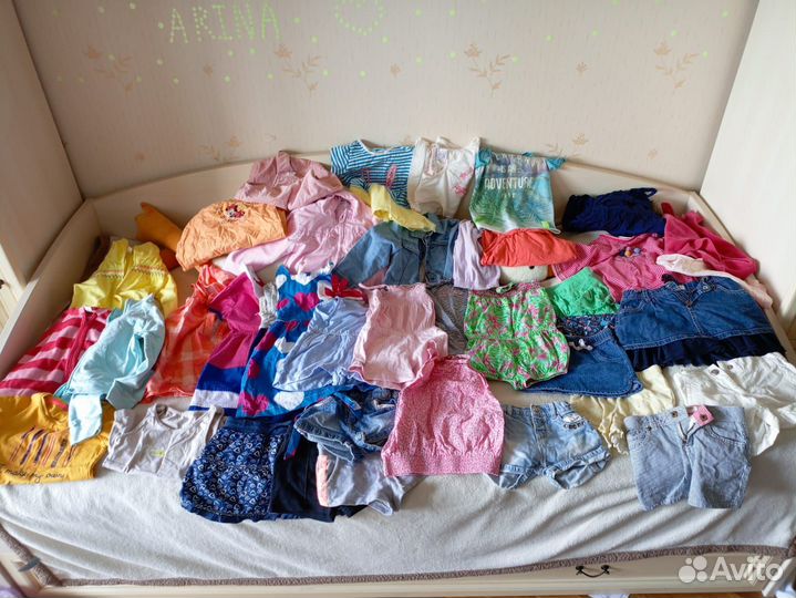 Летние вещи пакетом на девочку 86-98