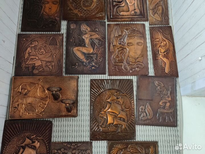 Медное панно