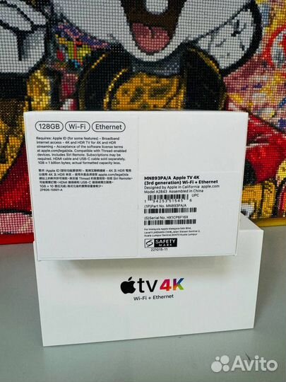 Тв приставка Apple TV 4K 128 гб WiFi + Ethernet