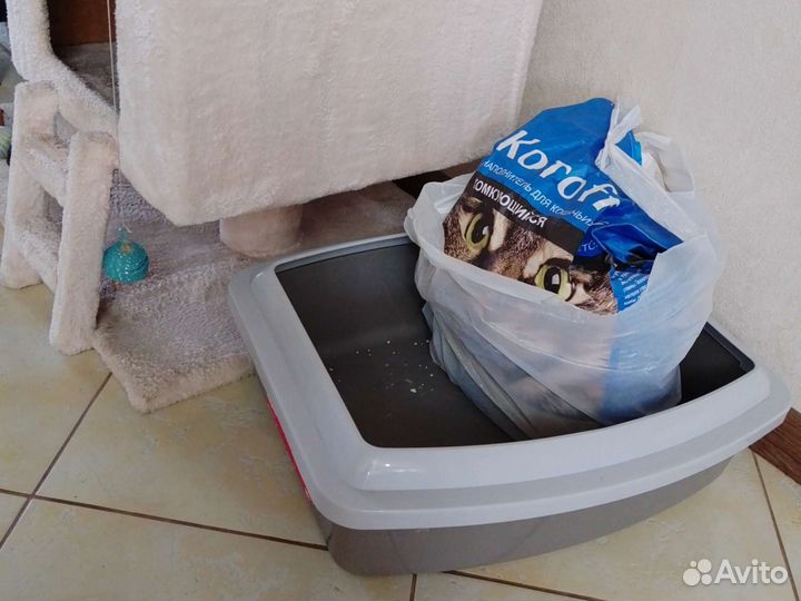 Домик для кошки с иными аксессуарами