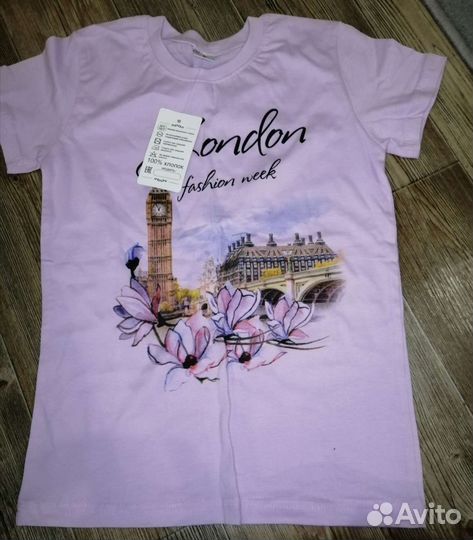 Футболка на девочку новая 140