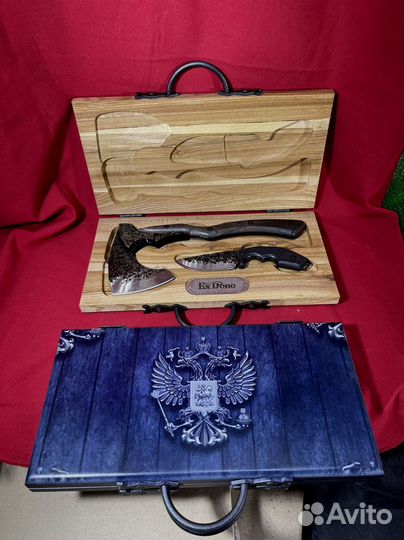 Набор в деревянном кейсе карагач