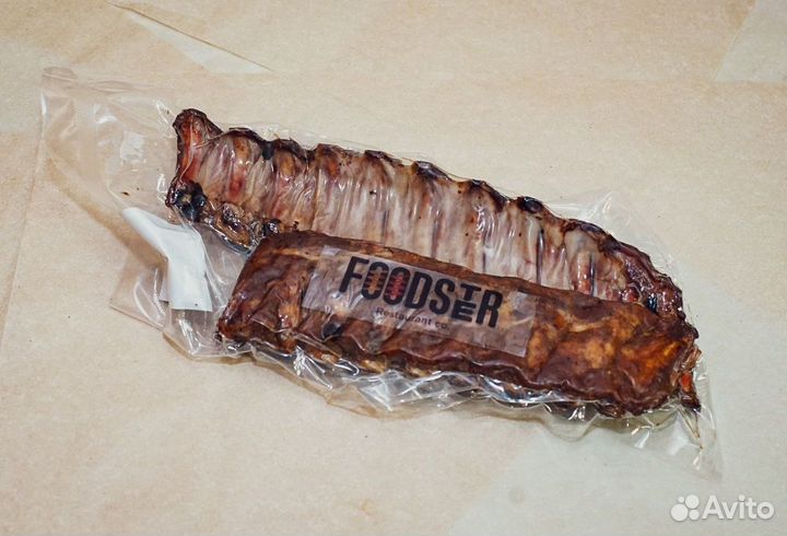 Свиные ребра горячего копчения