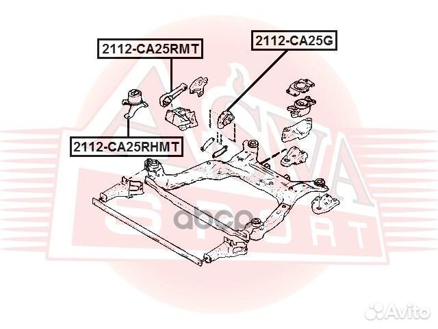 Опора двигателя 2112CA25rhmt asva