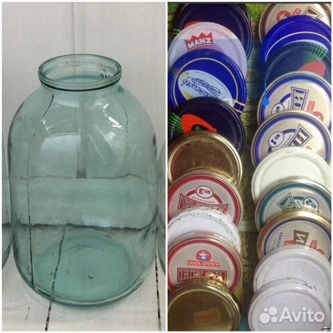 Банки стекло: 1,5л, 2.0л, 3.0л, Крышки