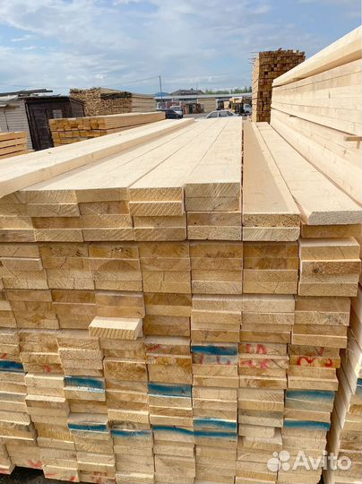 Доска обрезная 25х100х6000мм 1 сорт ГОСТ