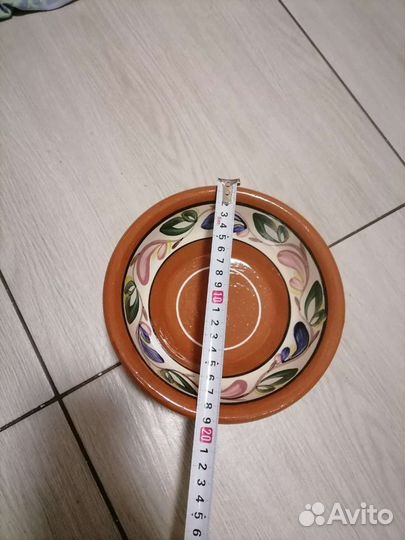 Тарелка глиняная времен СССР