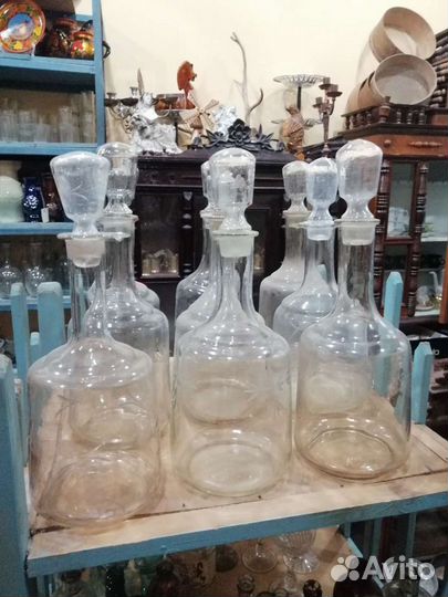 Графин СССР из тонкого стекла. Советский графин