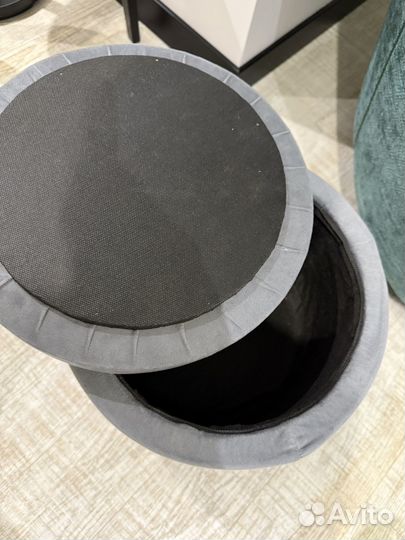 Пуф с ящиком 33х42 мягкий