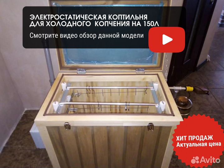 Коптильня хол копчения с эл статикой на 150л