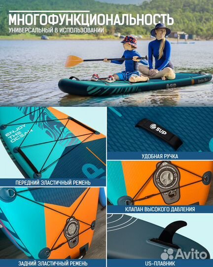 Надувной SUP-борд Aruba Blue 11'6