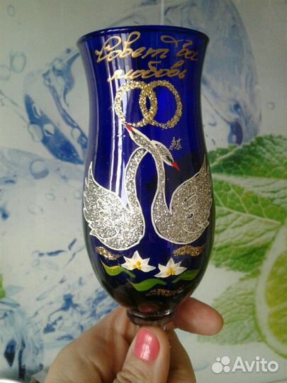 Свадебные бокалы новые