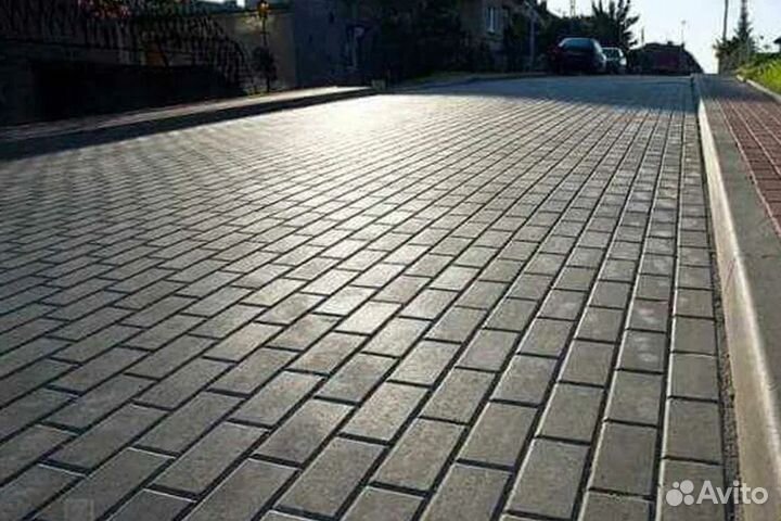 Тротуарная плитка Кирпичик