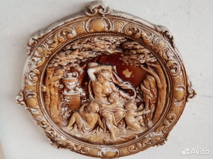 Настенное панно СССР гипс