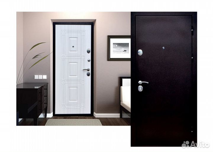 Дверь входная 9,5см «Леда -Гор» Антик / Белен дуб