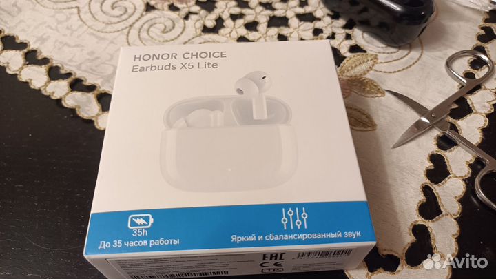 Наушники honor earbuds x5 lite