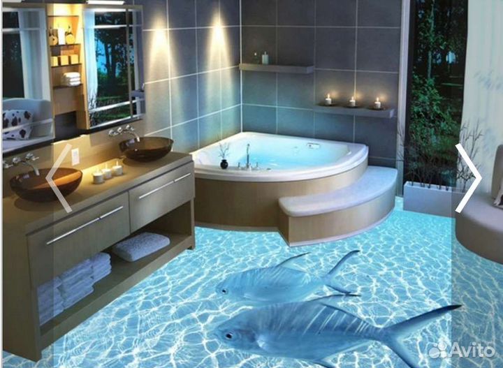 Наливные 3D полы с рисунком