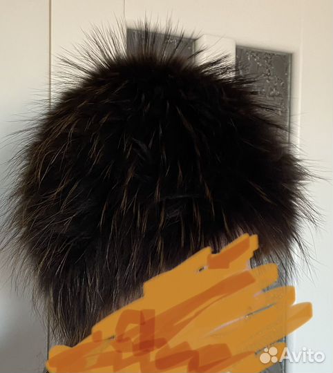 Шапка зимняя меховая женская Sollo енот тониров