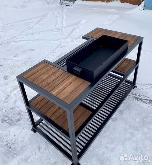 Мангал в стиле лофт