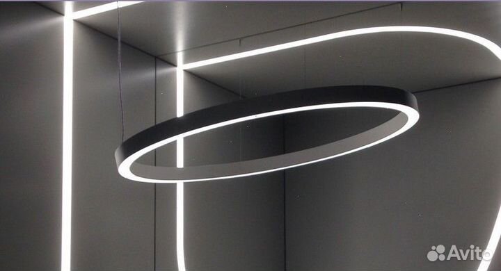 Светильник кольцо aura D1000х100х60 71 Вт, 4000K