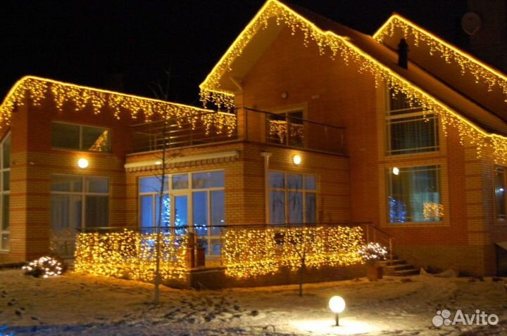 Подсветка домов - фасадное освещение