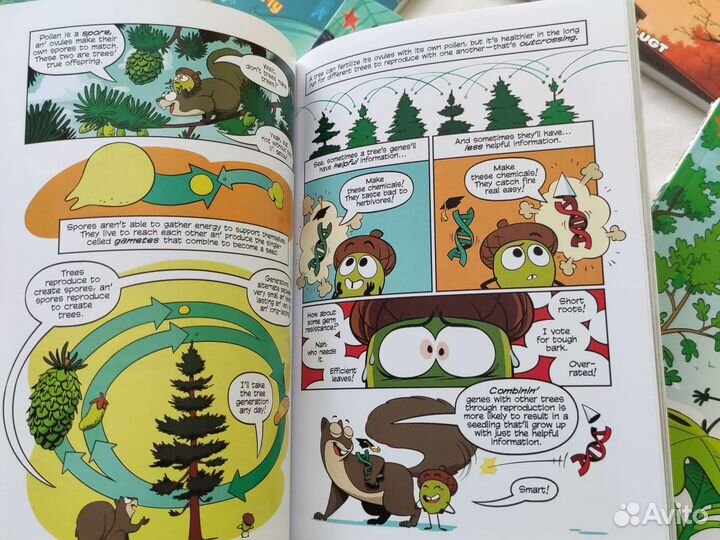 Детские английские книги научные комиксы